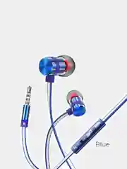 Синий проводные наушники с микровоном BOROFONE BM48 Acoustic