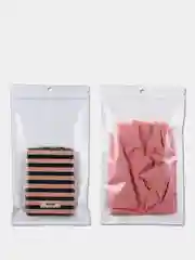 Пакеты с замком zip-lock с еврослотом, непрозрачные с одной стороны