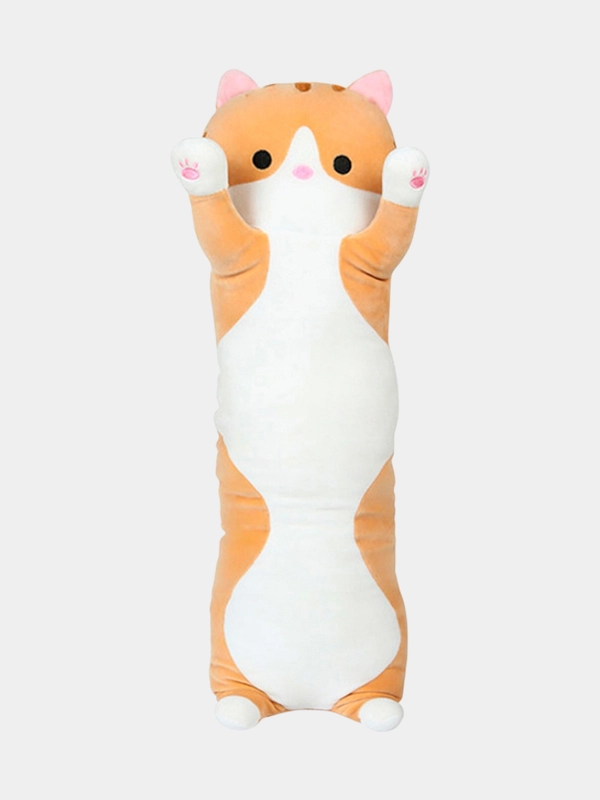 Мягкая игрушка подушка Кот батон, 70 см