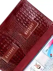 Бордовый органайзер для документов А4 Smart Folder, на 4 комплекта