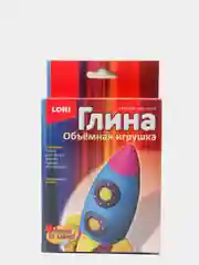 Набор для детского творчества. Игрушка объемная из глины Космическая ракеты. Lori