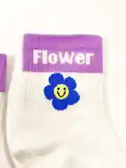 Белый носки женские с надписями и принтами: love, oreo, smile, pizza, flover
