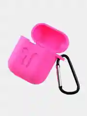 Фуксия беспроводные наушники с чехлом