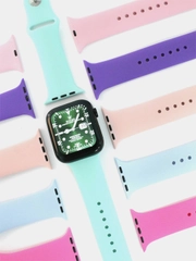 Ремешок силиконовый для Apple Watch 1, 2, 3, 4, 5, 6, 7, SE
