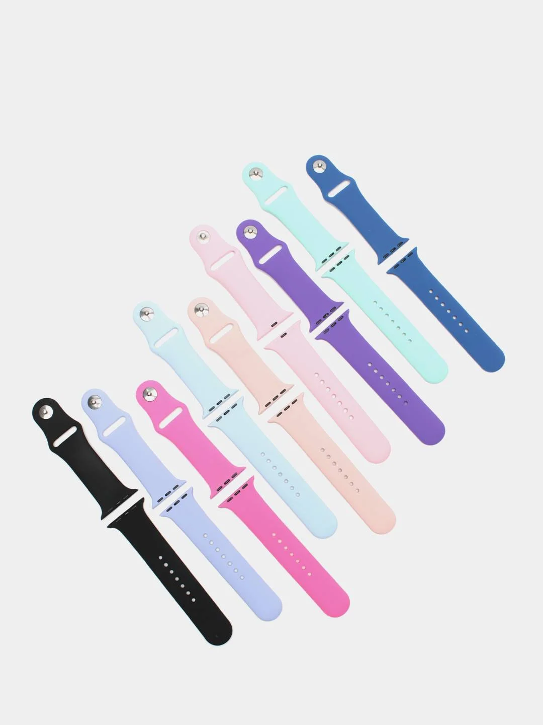 Ремешок силиконовый для Apple Watch 1, 2, 3, 4, 5, 6, 7, SE