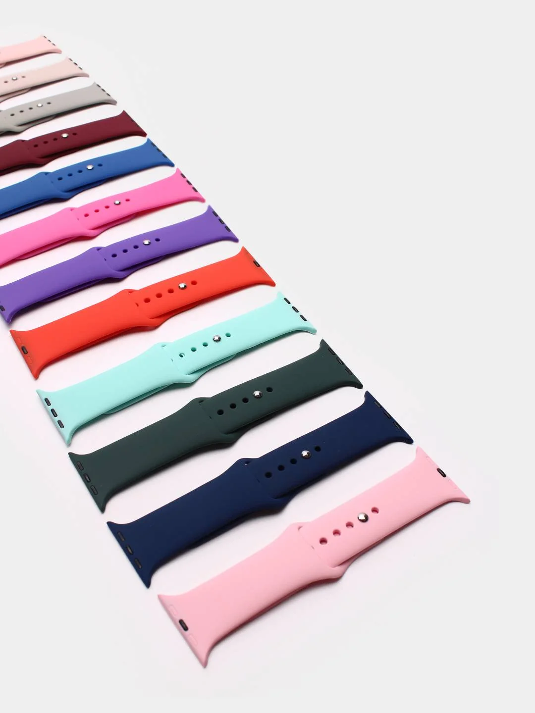 Ремешок силиконовый для Apple Watch 1, 2, 3, 4, 5, 6, 7, SE