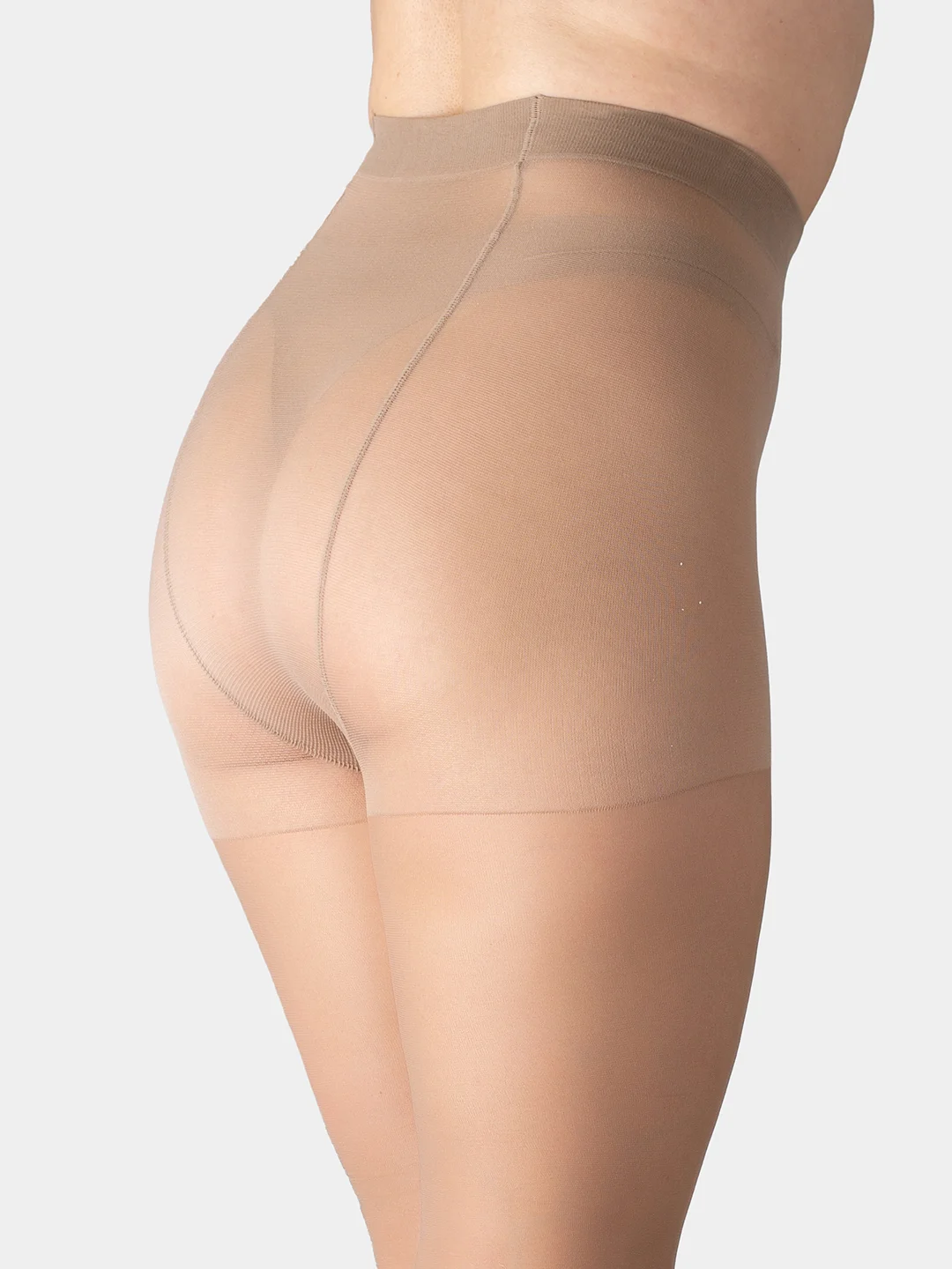 Бежевый колготки женские Omsa Attiva 20 xxl plus size , больших размеров