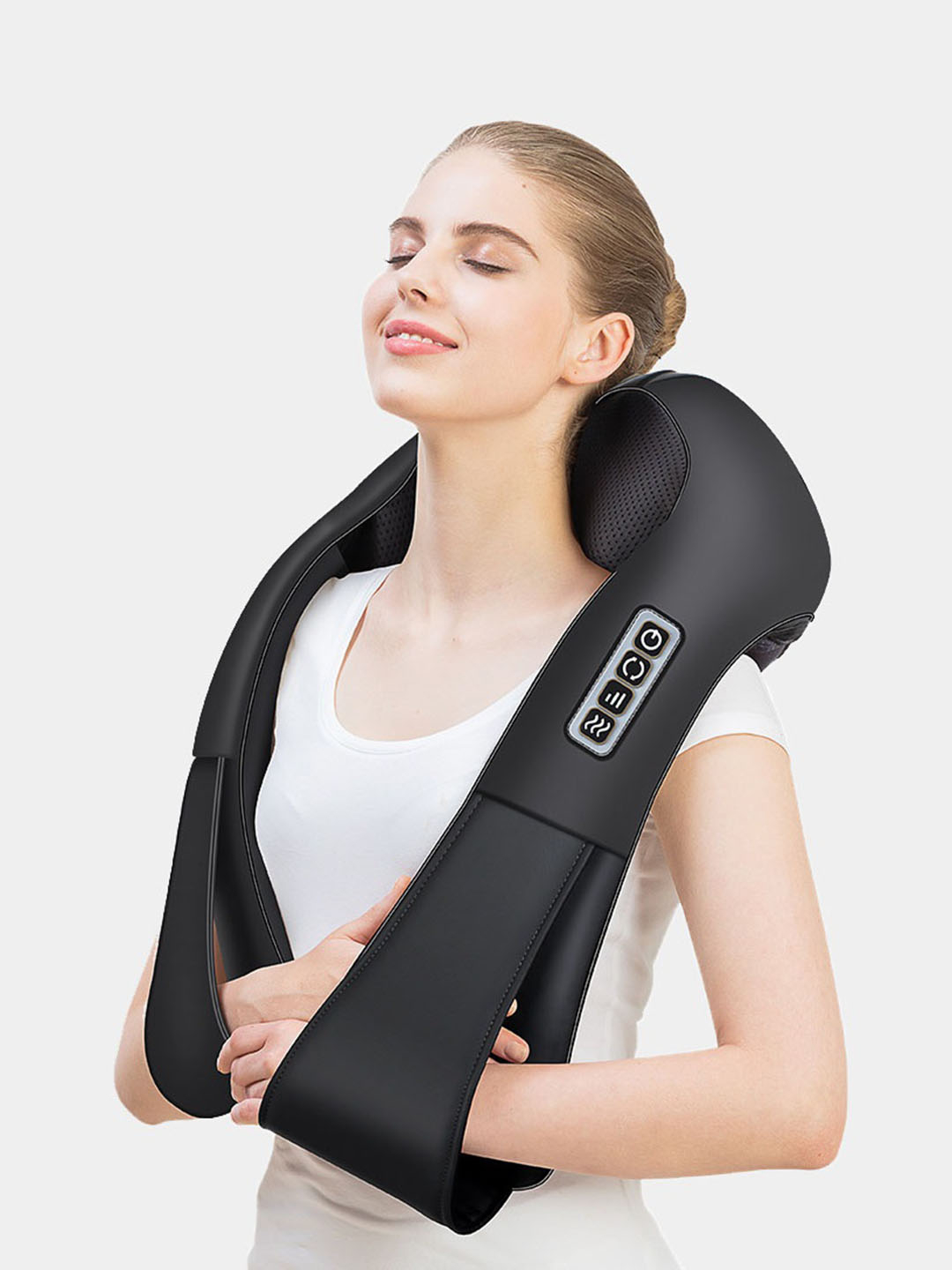 Massager of neck kneading отзывы. Массажер для шеи Neck Relax (с пультом управления) (AST 905d). U-образный электрический массажер шиацу. Массажер электрический Smart Neck model 200301. Плечевой массажер DZ Wen 11.