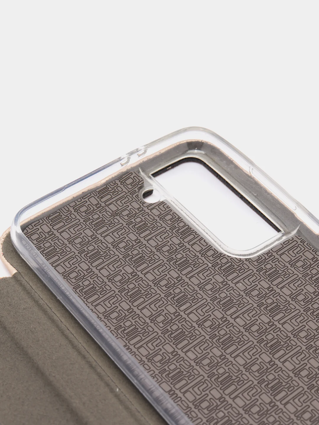 Золотой чехол-книжка для Samsung S21