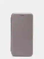 Серебряный чехол-книжка для Samsung S21