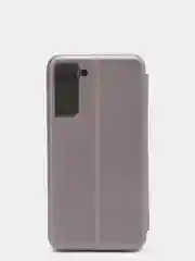 Серебряный чехол-книжка для Samsung S21