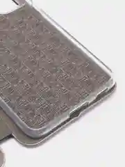 Серебряный чехол-книжка для Samsung S21