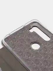 Серебряный чехол книжка Redmi Note 8T