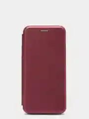 Бордовый чехол книжка Huawei HONOR 10