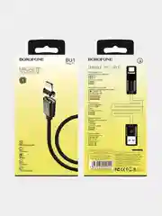 Кабель зарядный USB магнитный BOROFONE BU1 MagJet, 3A, 1.2 м, черный,