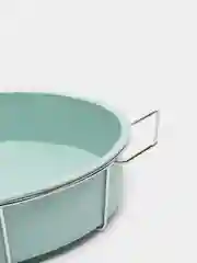 Бирюзовый форма для выпечки круглая на подставке силикон, 24 x 5 см