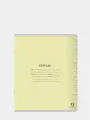 Тетрадь 12л. ЮНЛАНДИЯ , частая косая линия, обл. картон, АССОРТИ 5 видов, 5 штук