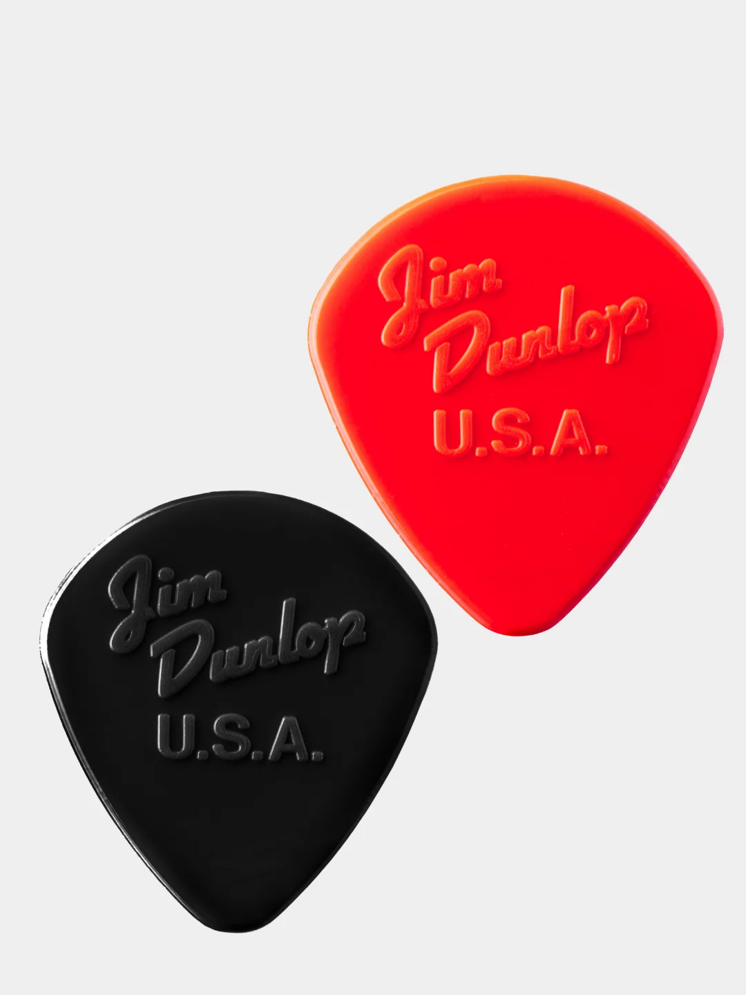 Красный медиатор гитарный Dunlop 47R2 Nylon Jazz II, 1.18 мм