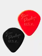 Красный медиатор гитарный Dunlop 47R2 Nylon Jazz II, 1.18 мм