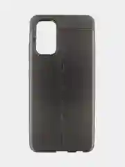 Черный чехол для Samsung A32 с тиснением под кожу