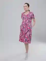 Халат на пуговицах