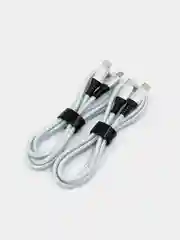 Серебряный кабель PD 3A 60/20Вт, 1м/1.5м Type-C/Type-C, Apple Lightning/Type-C