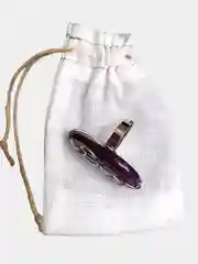 Кольцо с агатом Пати тонированный фиолетовый