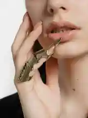 Бронзовый кольцо-перстень "Коготь" на Хэллоуин
