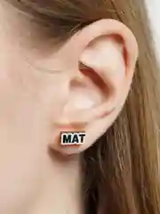 Серьги-пусеты деревянные "Шах и мат"