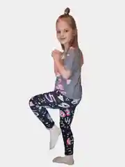 Легинсы детские для девочки с принтом (110,120,130,140)