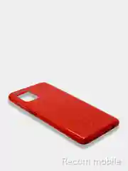 Красный чехол блестящий Samsung Galaxy A71 накладка c блёстками Самсунг А71