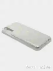 Серебряный чехол блестящий Samsung Galaxy A50, A30S, A50S накладка с блёстками Самсунг А50