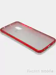 Красный чехол блестящий Samsung Galaxy M31 накладка c блёстками
