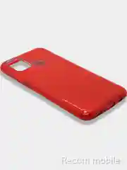 Красный чехол блестящий Samsung Galaxy M31 накладка c блёстками