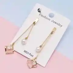 Серебряный серьги с жемчужинами