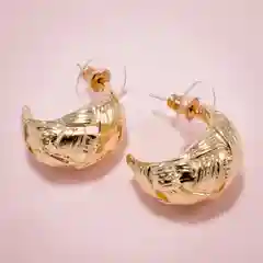 Серебряный серьги "Полукольца"