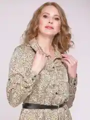 Бежевый платье-рубашка 7TOUCH