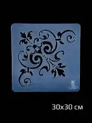 Трафарет пластиковый Luxart Template "Дамаск № 14"30*30