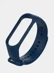 Индиго силиконовый ремешок для Xiaomi Mi Band 3 / Mi Band 4 / Mi Band 5 / Браслет на Mi Band