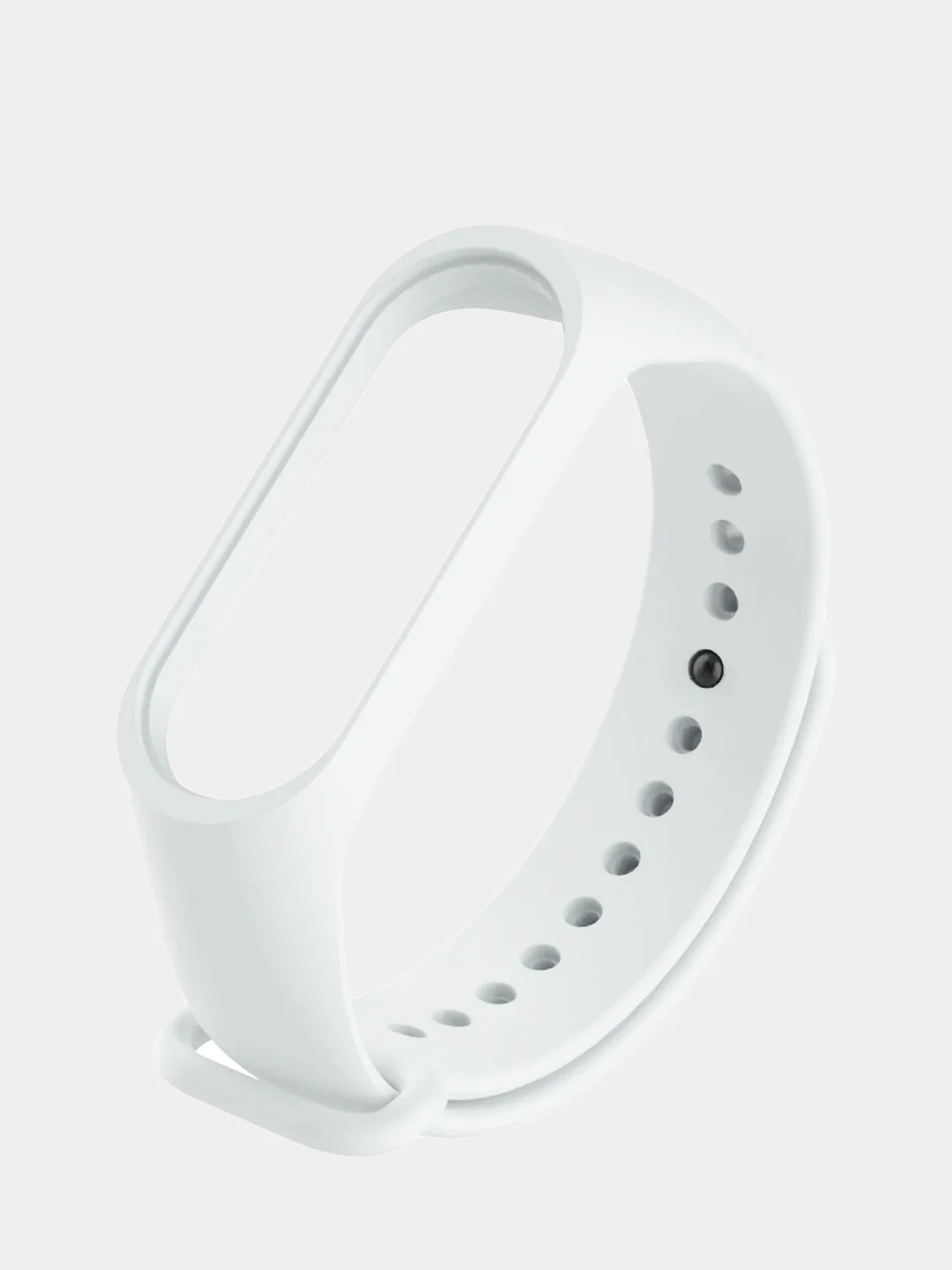 Белый силиконовый ремешок для Xiaomi Mi Band 3 / Mi Band 4 / Mi Band 5 / Браслет на Mi Band
