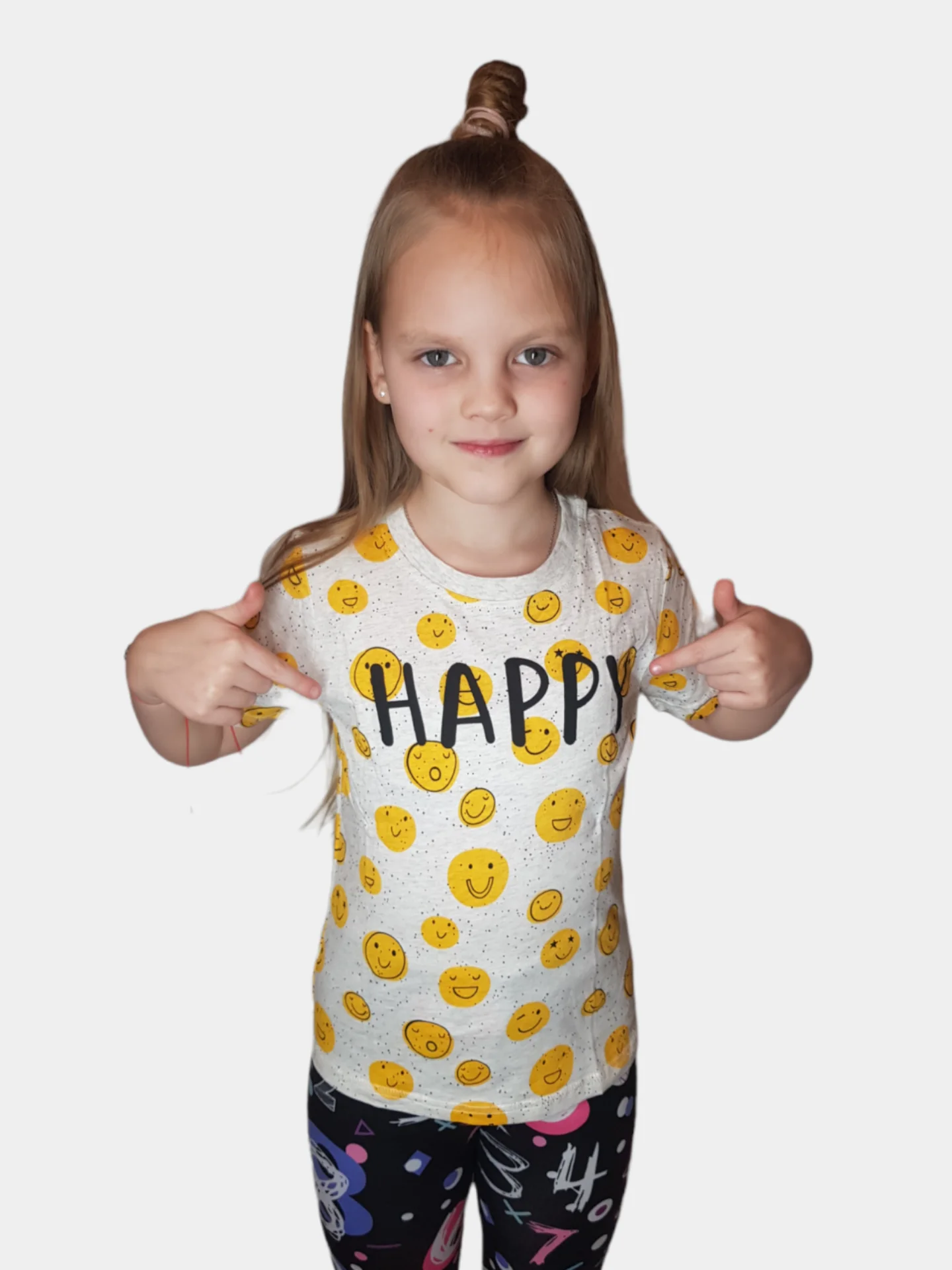 Футболка детская с принтом "Happy"