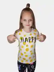 Футболка детская с принтом "Happy"