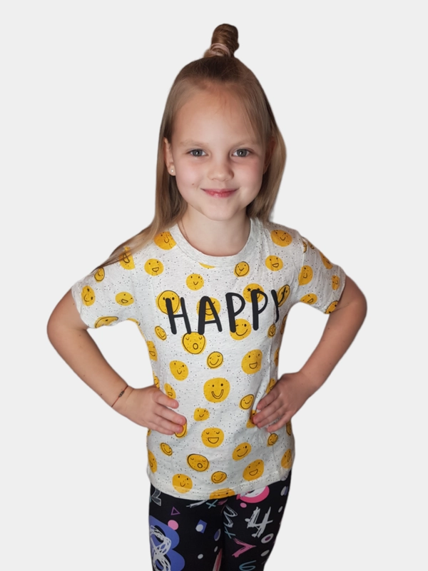 Футболка детская с принтом "Happy"