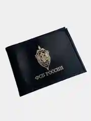 Черный обложка на удостоверение ФСБ России / Обложка для удостоверения ФСБ России