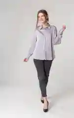 Рубашка женская шелковая