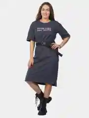 Платье женское KLERY "never forget your ROOTS", серый, КЛП1455П4