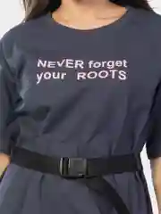 Платье женское KLERY "never forget your ROOTS", серый, КЛП1455П4