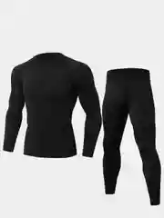 Черный спортивный костюм (рашгард и тайтсы) мужской, 3 цвета