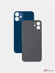 Темно-синий заднее стекло для iPhone 12 ( широкий вырез под камеры)