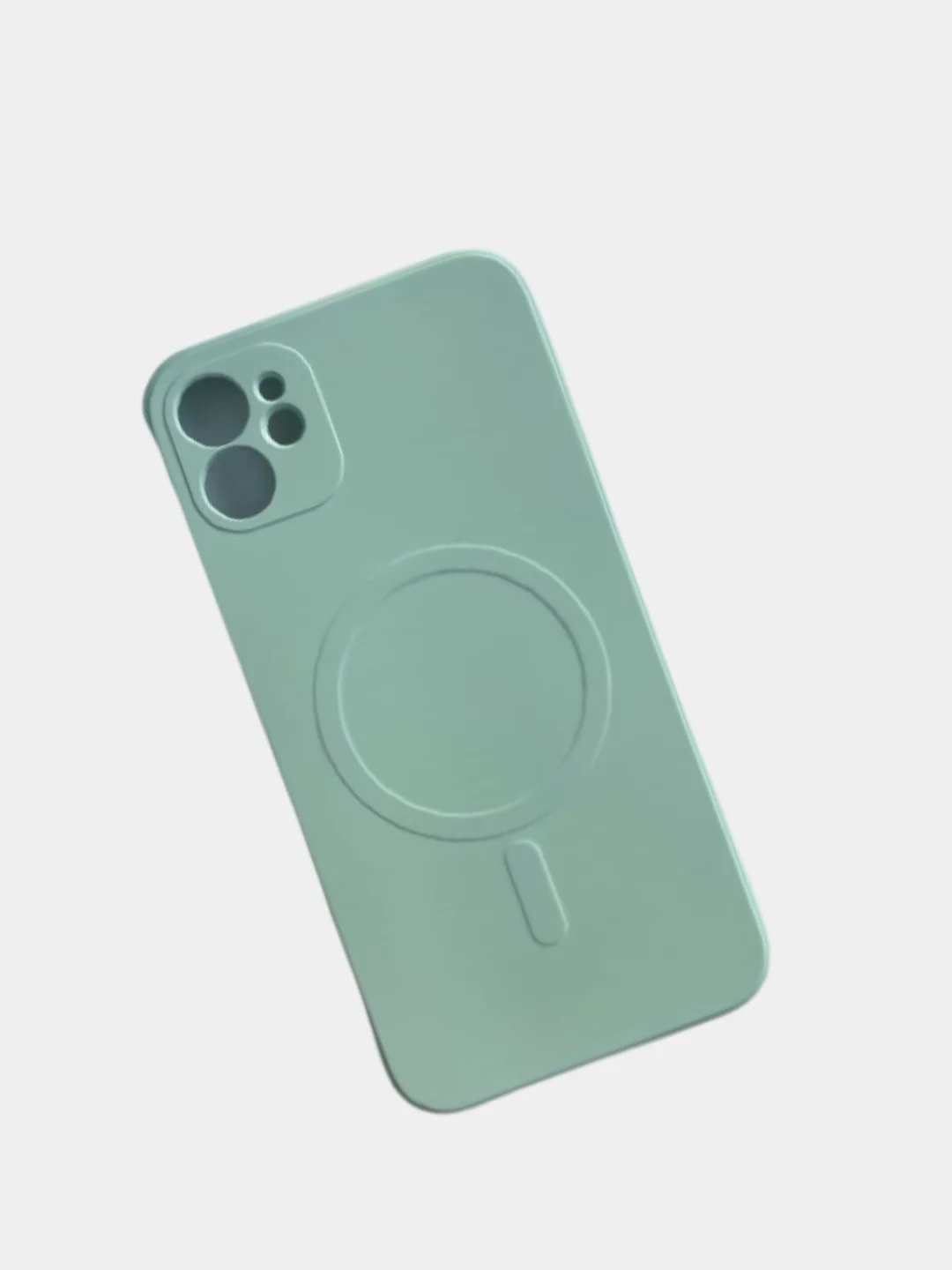 Светло-синий чехол Soft Touch silicone case с магнитом MagSafe для iPhone 11, 11Pro, 11Pro Max